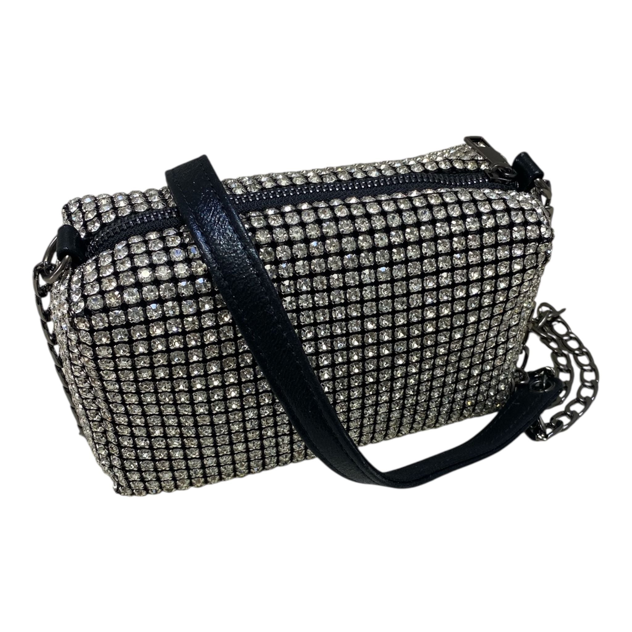 BORSA DONNA “MENBUR” 85226 0001 STRASS SILVER NERO