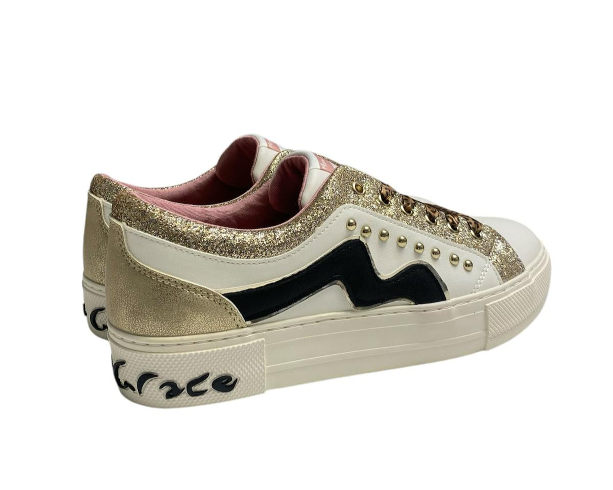 SNEAKERS DONNA “MANILA GRACE” VERA PELLE BIANCO  R3A9-60175