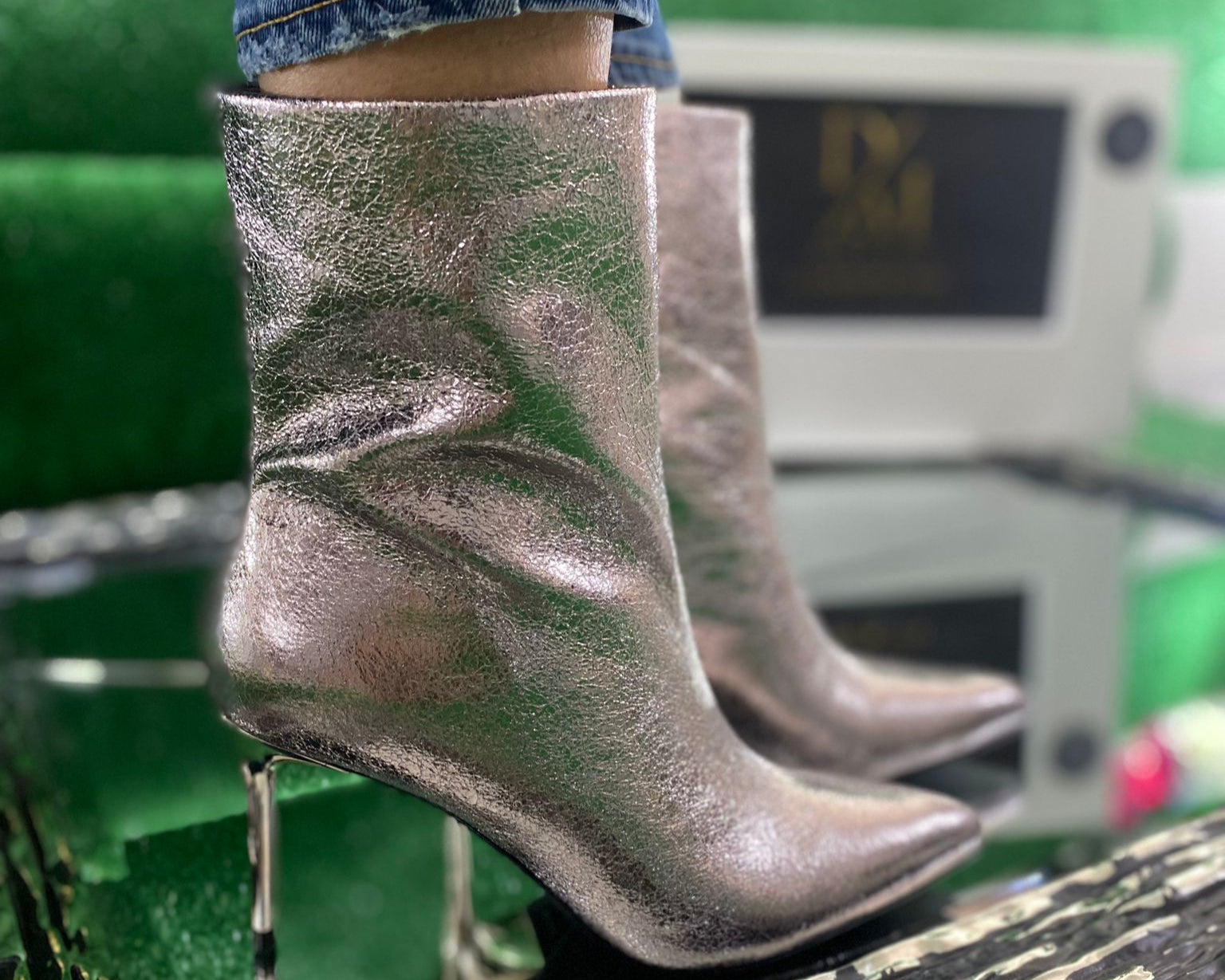 Stivaletti  “STEVE MADDEN” Donna LYRICALS PEWTER ARGENTO Autunno/Inverno 24/2025