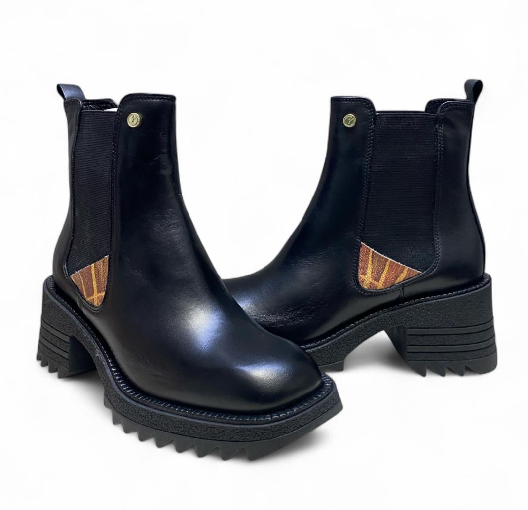 Stivaletti Beatles Donna “GATTINONI CIRUCS” Leadore Pelle Nero