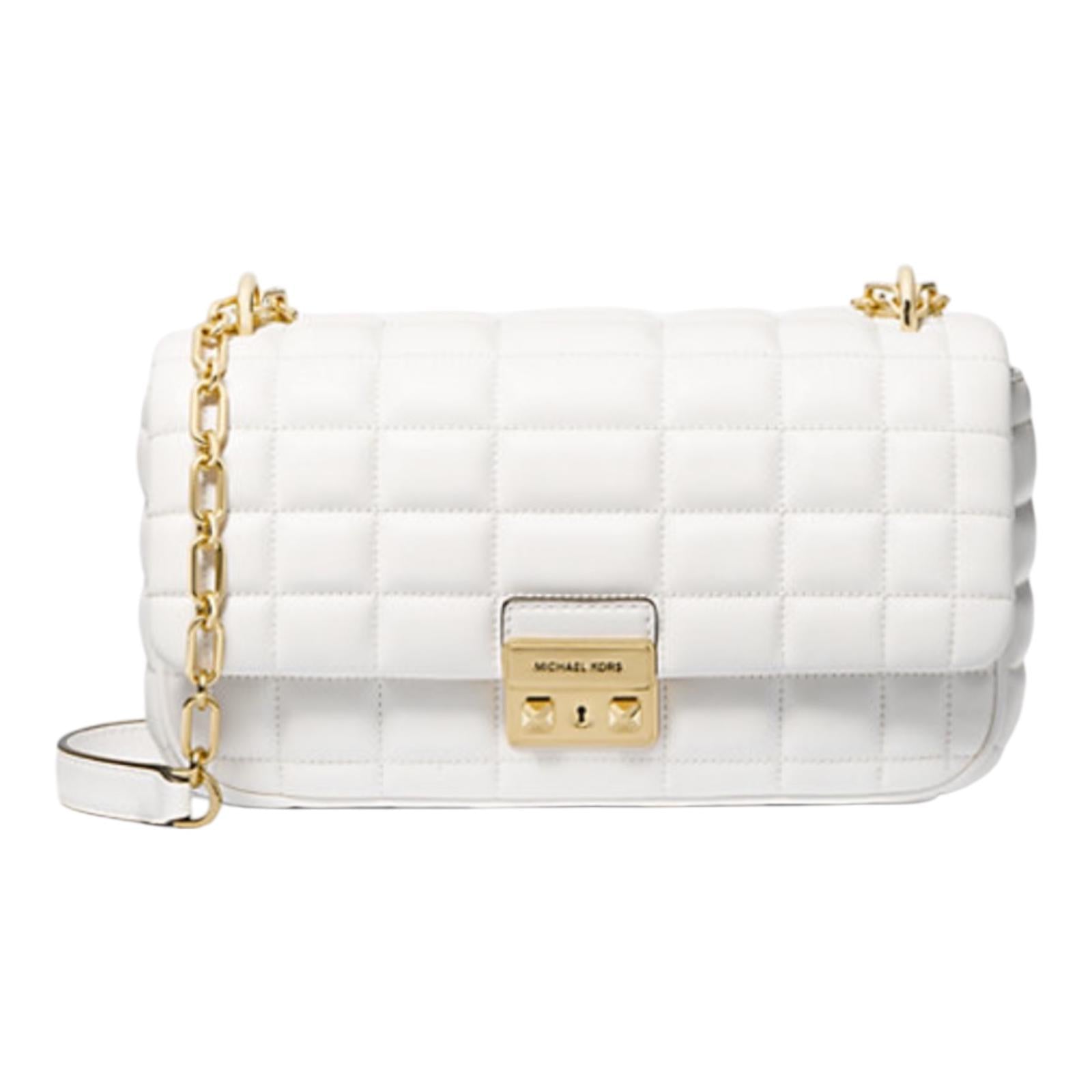 Borsa Donna “MICHAEL KORS” TRIBECA 30R4G2RL7L LARGE SHLDR Pelle Bianco