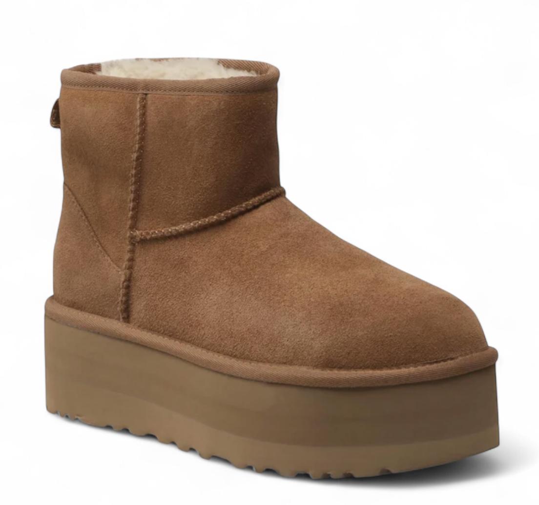 Stivaletti Donna "UGG" Classic Mini Platform Chestnut