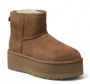 Stivaletti Donna "UGG" Classic Mini Platform Chestnut