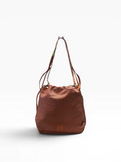 BORSA DONNA “PINKO ” SLOUCHY CLASSIC BAG PELLE TRAFORATA A57A ORANGE