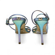 SANDALI DONNA “GUESS” FL5KADLEM03 Pelle Metallic Multi