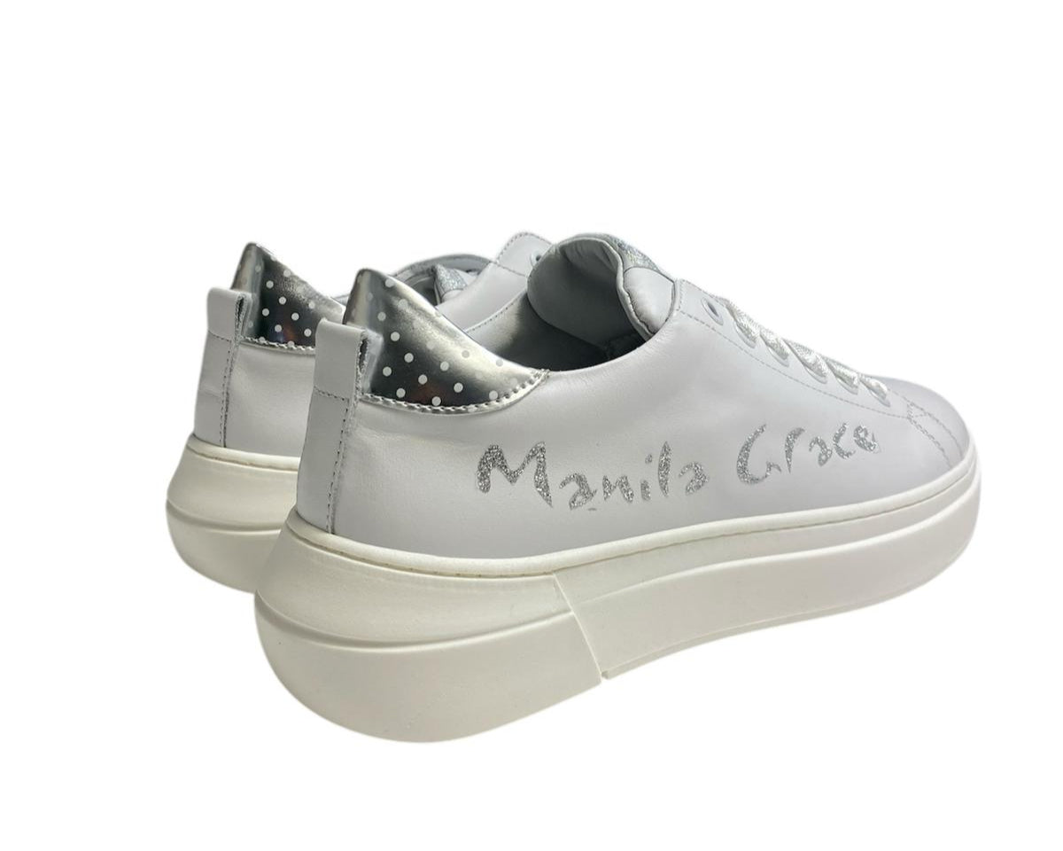 SNEAKERS DONNA “MANILA GRACE” VERA PELLE BIANCO R4A9-60132
