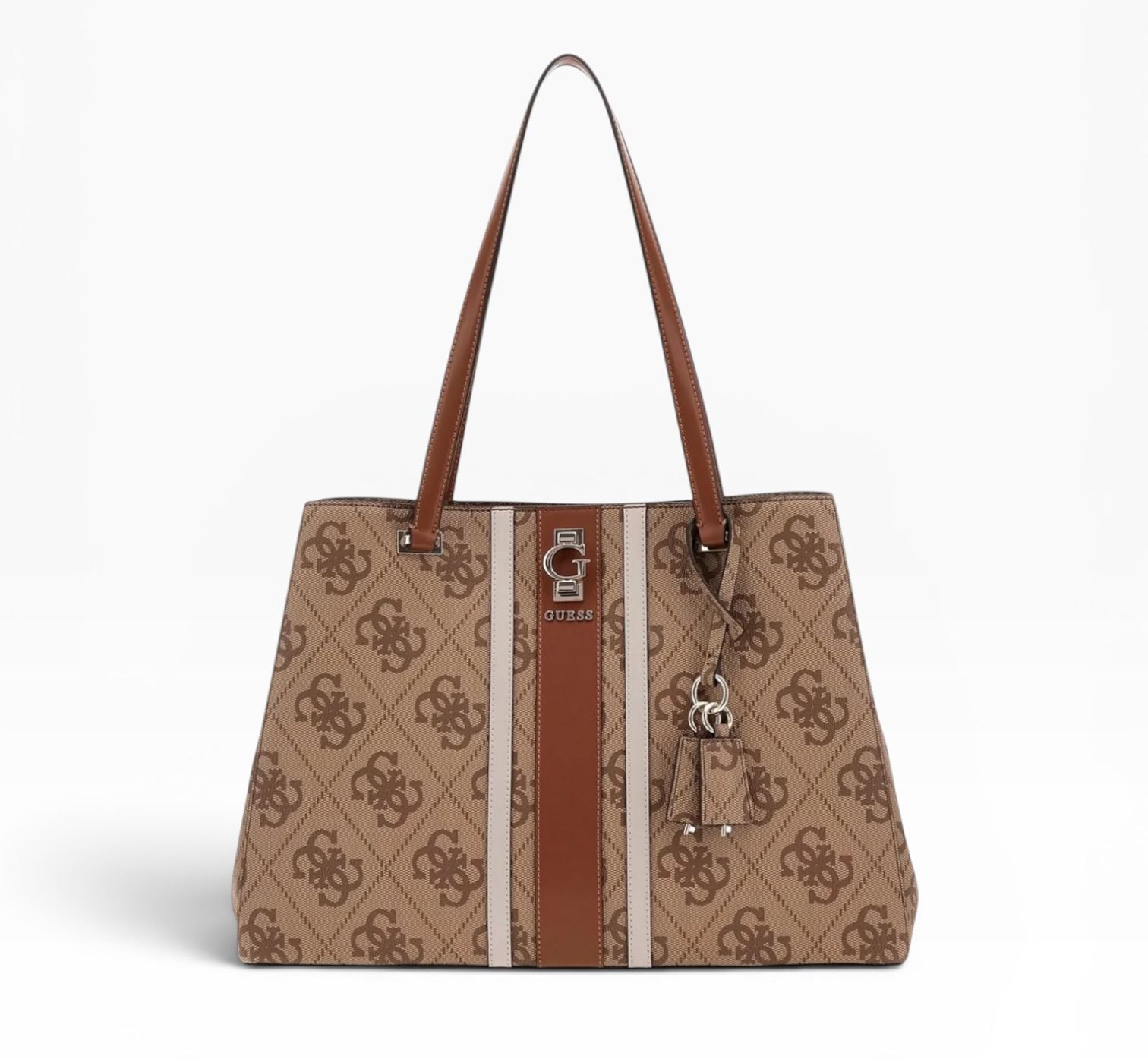 BORSA Donna “GUESS” SO7838230 Erenia Tote Logo Marrone/Cuoio
