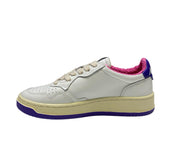 SNEAKERS DONNA “AUTRY” MEDALIST  AULW BB55 PELLE BIANCO/VIOLA
