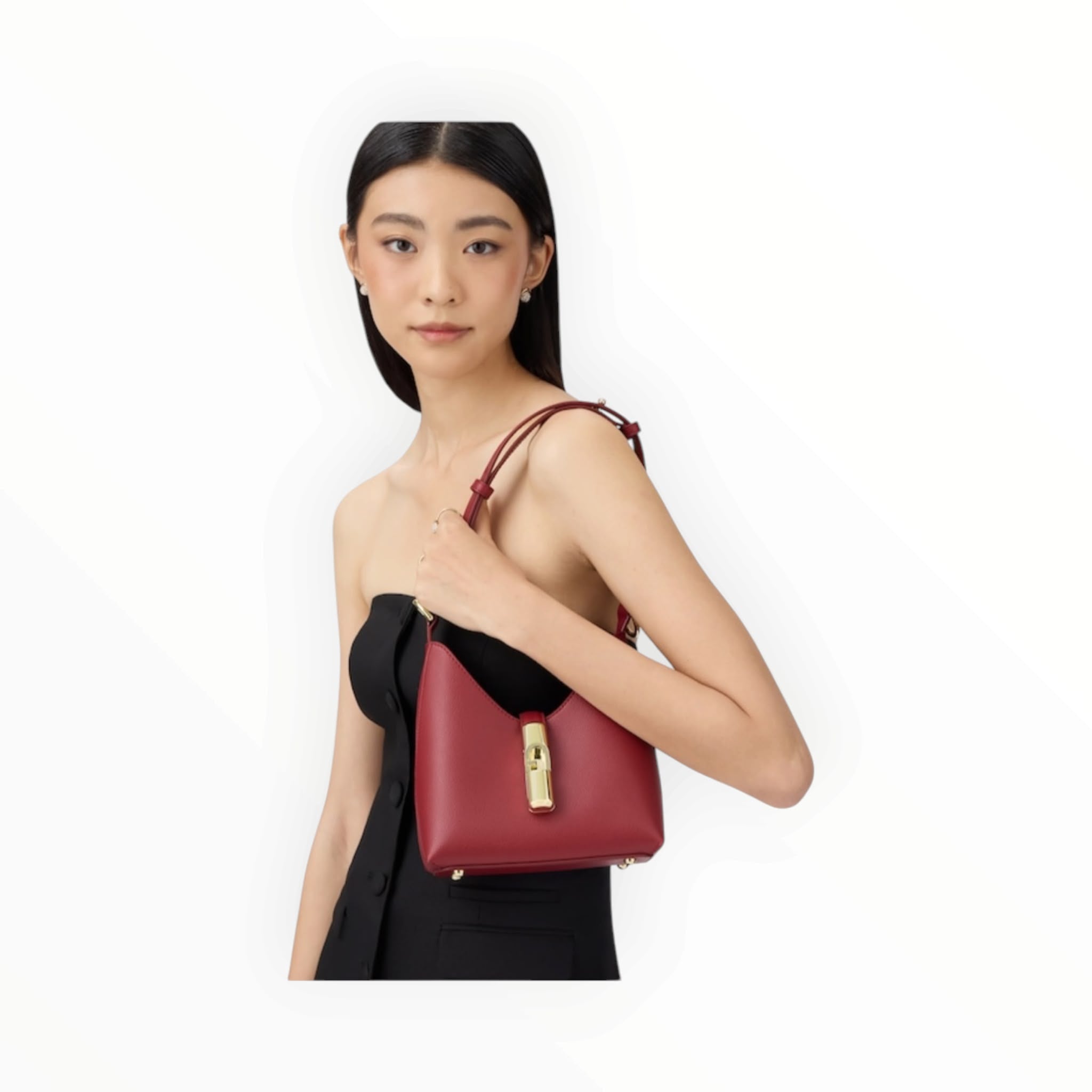 BORSA DONNA “FURLA” FUBHBSW00876PEO IRIDE MINI HOBO W/STRAP CILIEGIA