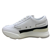 Sneakers Donna "RUCOLINE"  R-EVOLVE 4437 Soft Snake Bianco-Argento