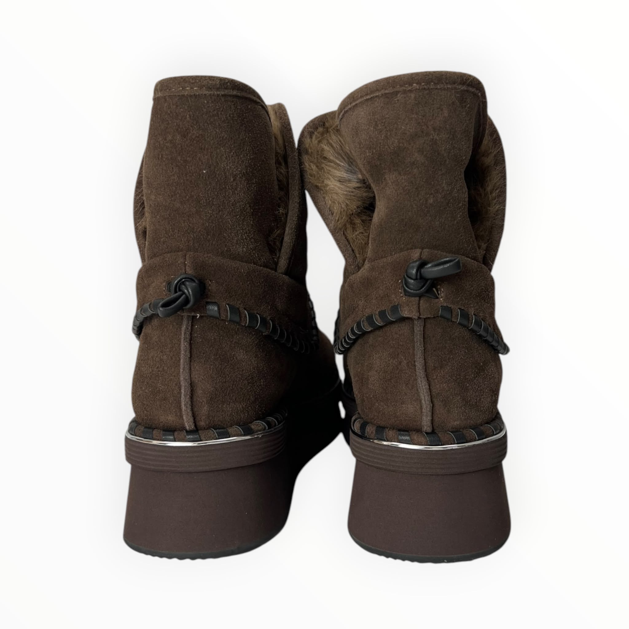 Stivaletti Donna “ELVIO ZAN" EC0304X Pelle Testa di Moro