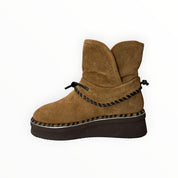 Stivaletti Donna “ELVIO ZAN" EC0304X Pelle Marrone