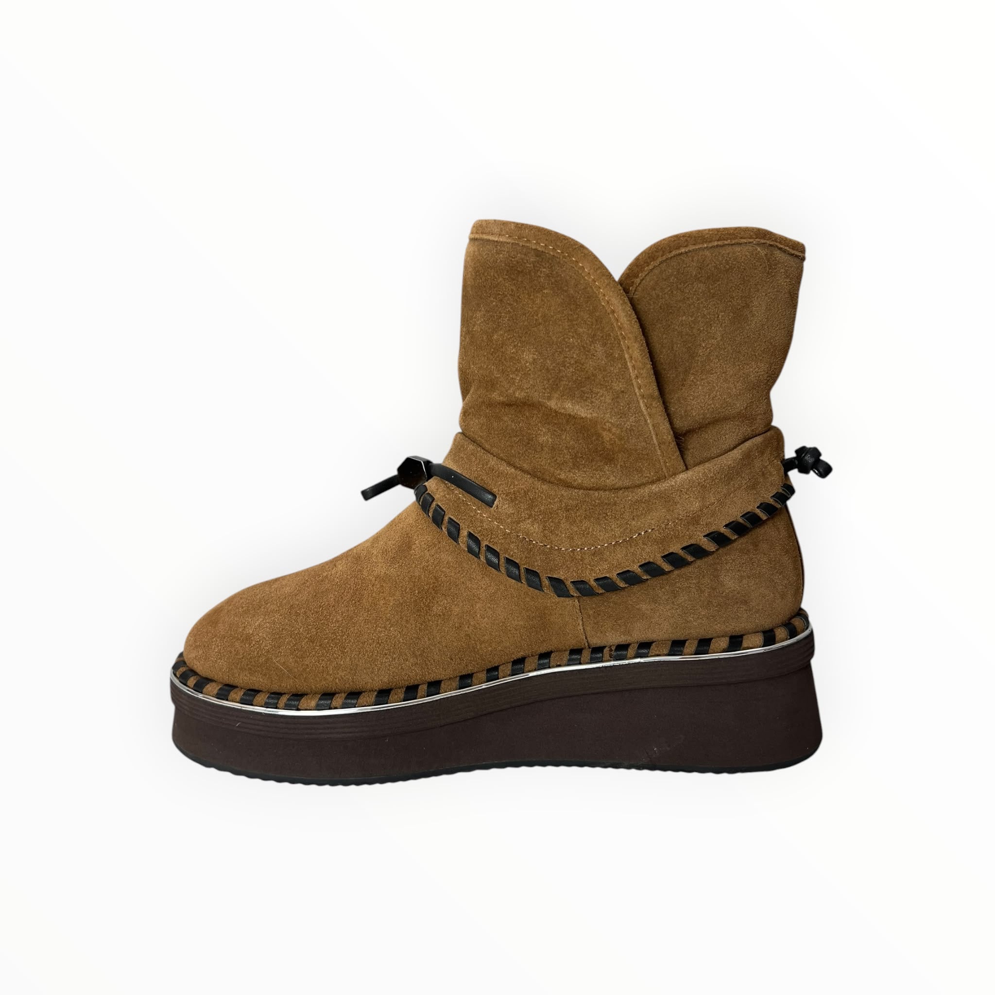 Stivaletti Donna “ELVIO ZAN" EC0304X Pelle Marrone