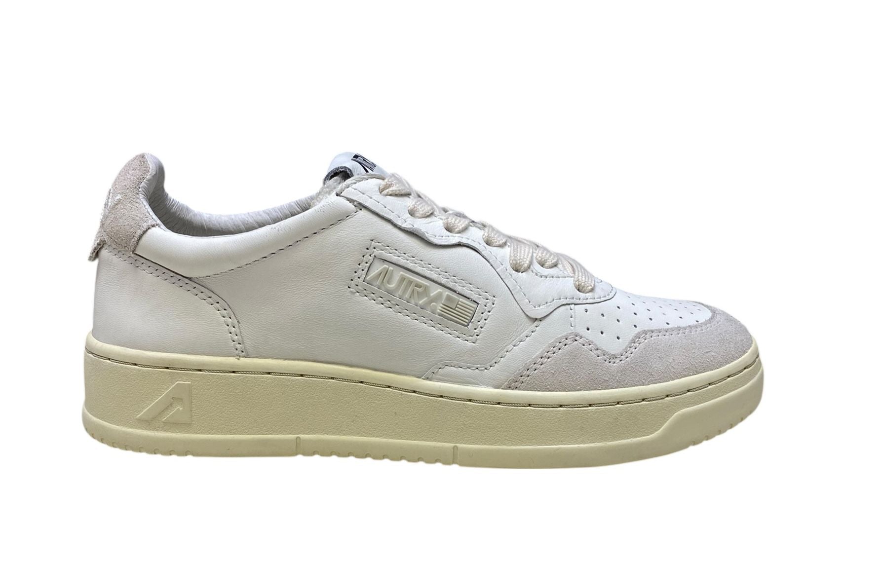 SNEAKERS DONNA “AUTRY” MEDALIST OPEN CE10 PELLE BIANCO/GRIGIO