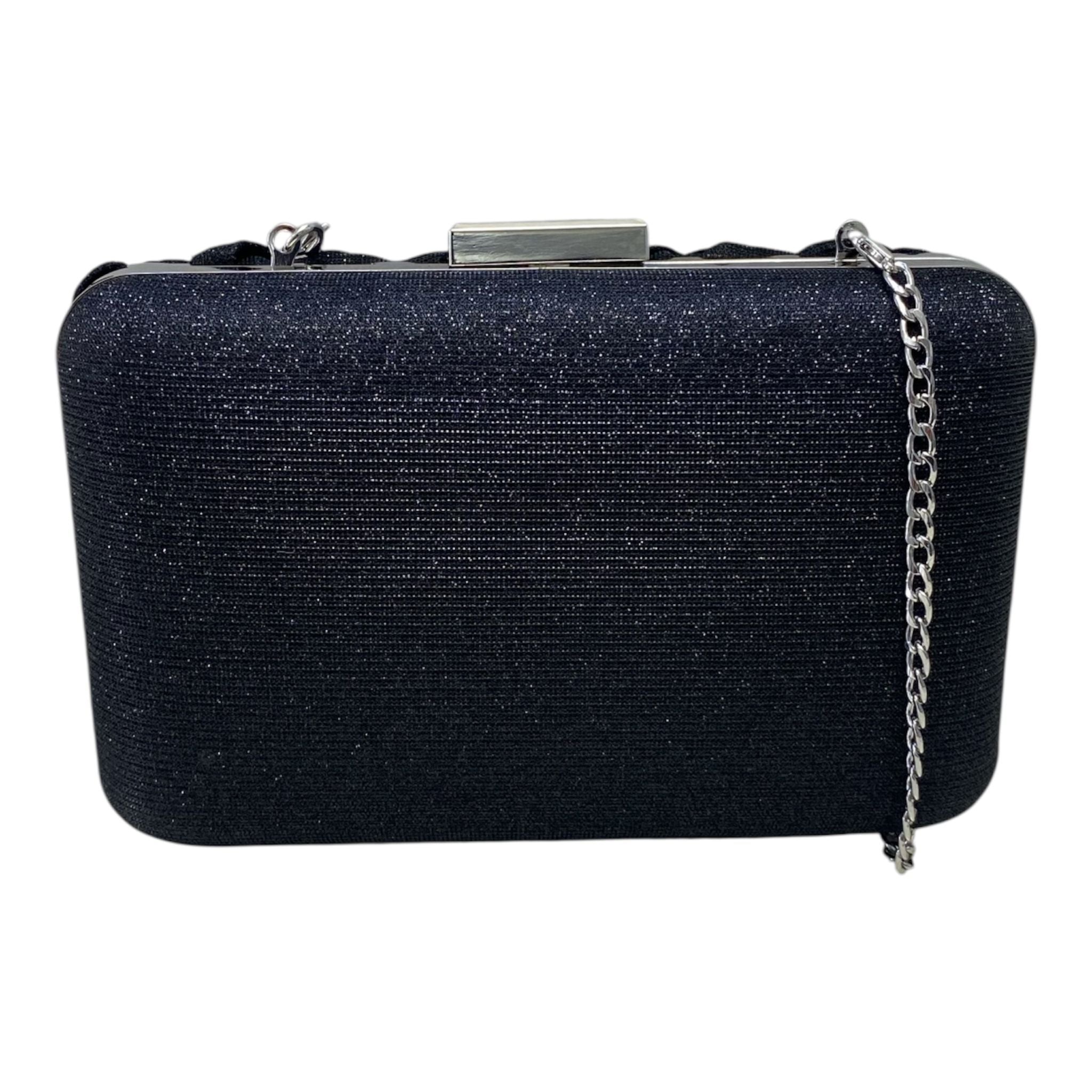 BORSA DONNA “MENBUR" 85143 001  CLUTCH LAMINATO NERO