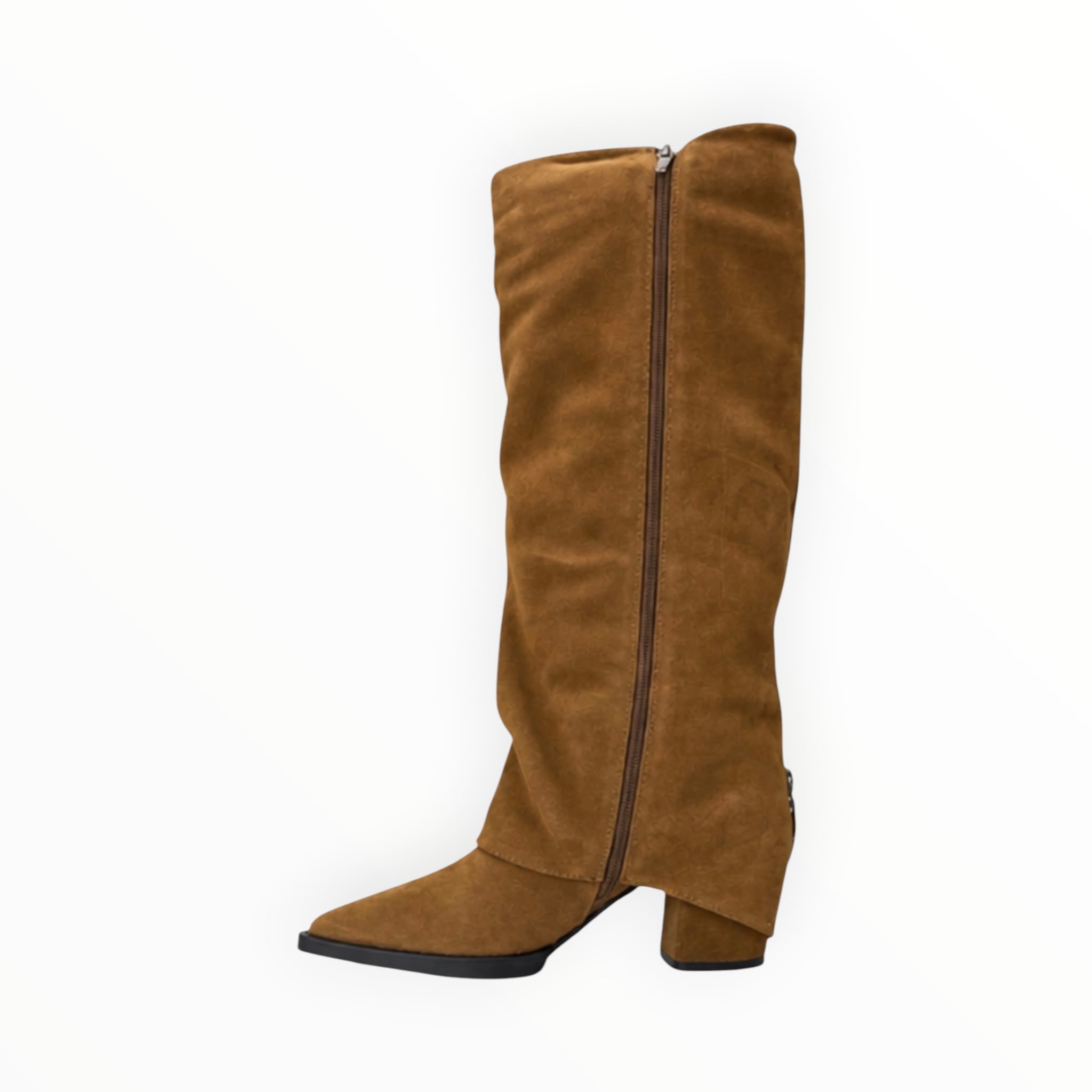 Stivali Donna “ELVIO ZAN" EC1502X Camoscio Cuoio