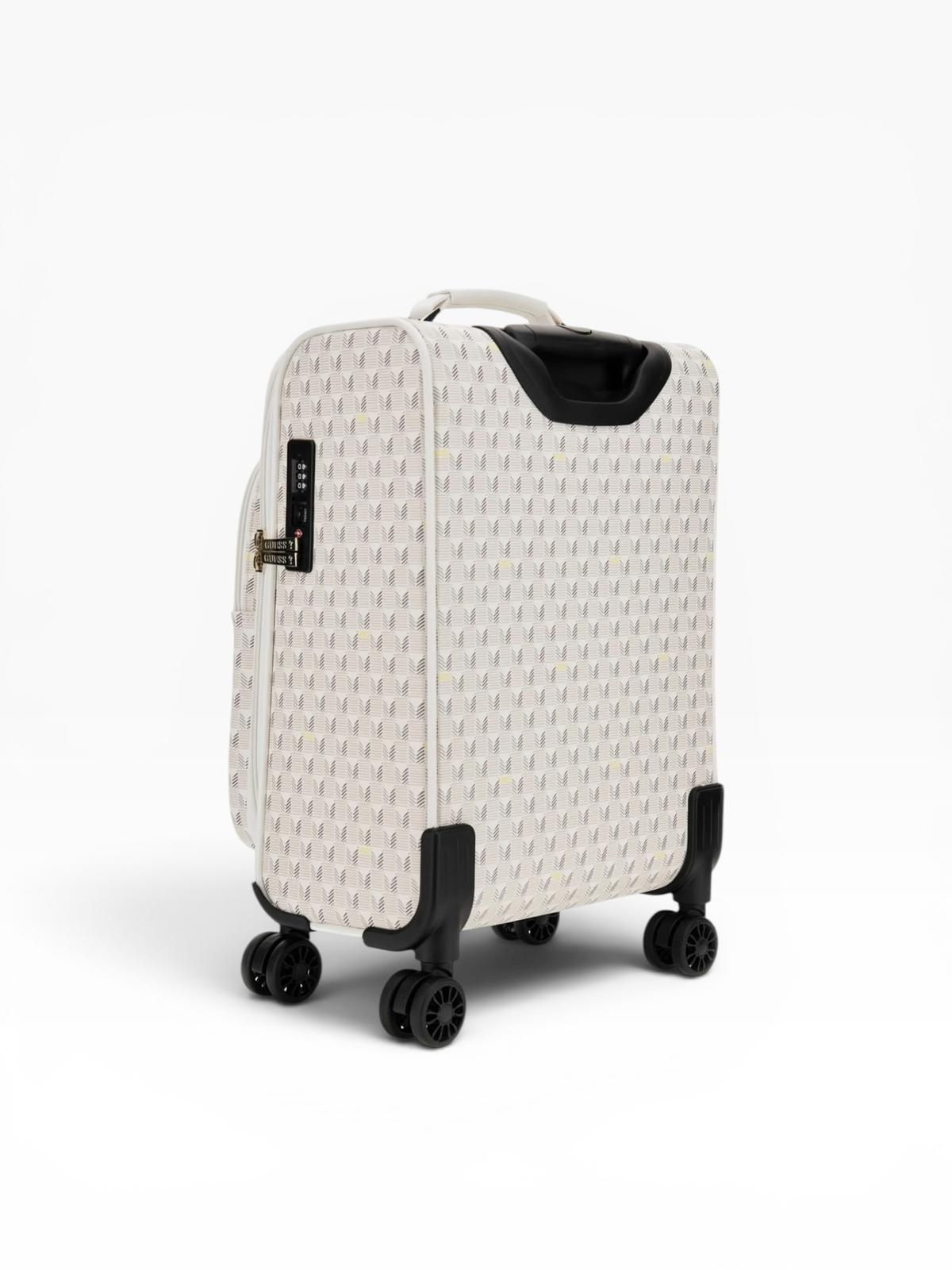 BORSA TROLLEY “GUESS” J9091982 TRAVEL STONE LOGO  CREMA
