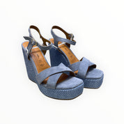Sandali Zeppa Donna “PREGUNTA”2419501 002 Denim Blu