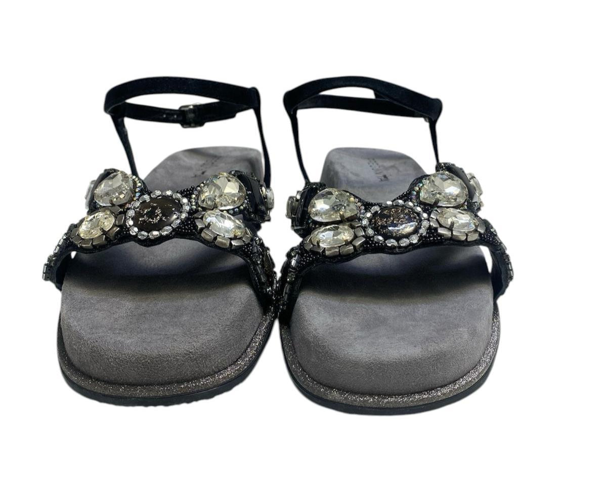 SANDALI DONNA “PREGUNTA ” 001 PRIMAVERA ESTATE 2025 NERO