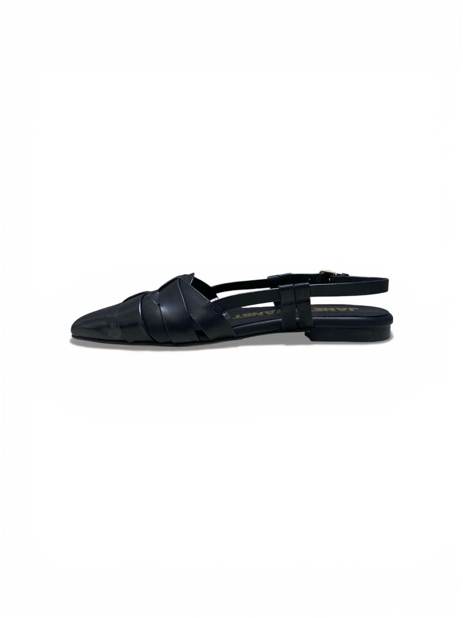 Dècollettè Chanel DONNA “JANET & JANET” Slingback J-301 Vera Pelle Nero