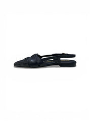 Dècollettè Chanel DONNA “JANET & JANET” Slingback J-301 Vera Pelle Nero
