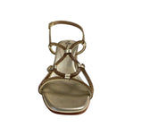 SANDALI GIOIELLO DONNA "DIVINE FOLLIE" 24203 VERA PELLE GOLD/STRASS PRIMAVERA/ESTATE 2025