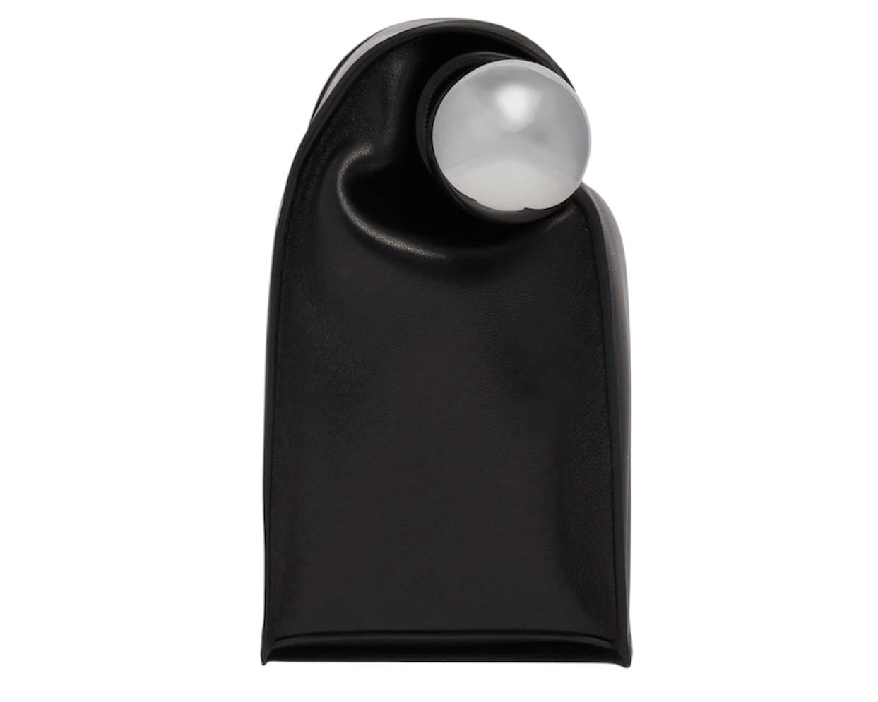 BORSA DONNA “JACQUEMUS” LA POCHETTE ROND CARRE' PRIMAVERA ESTATE 2025 NERO