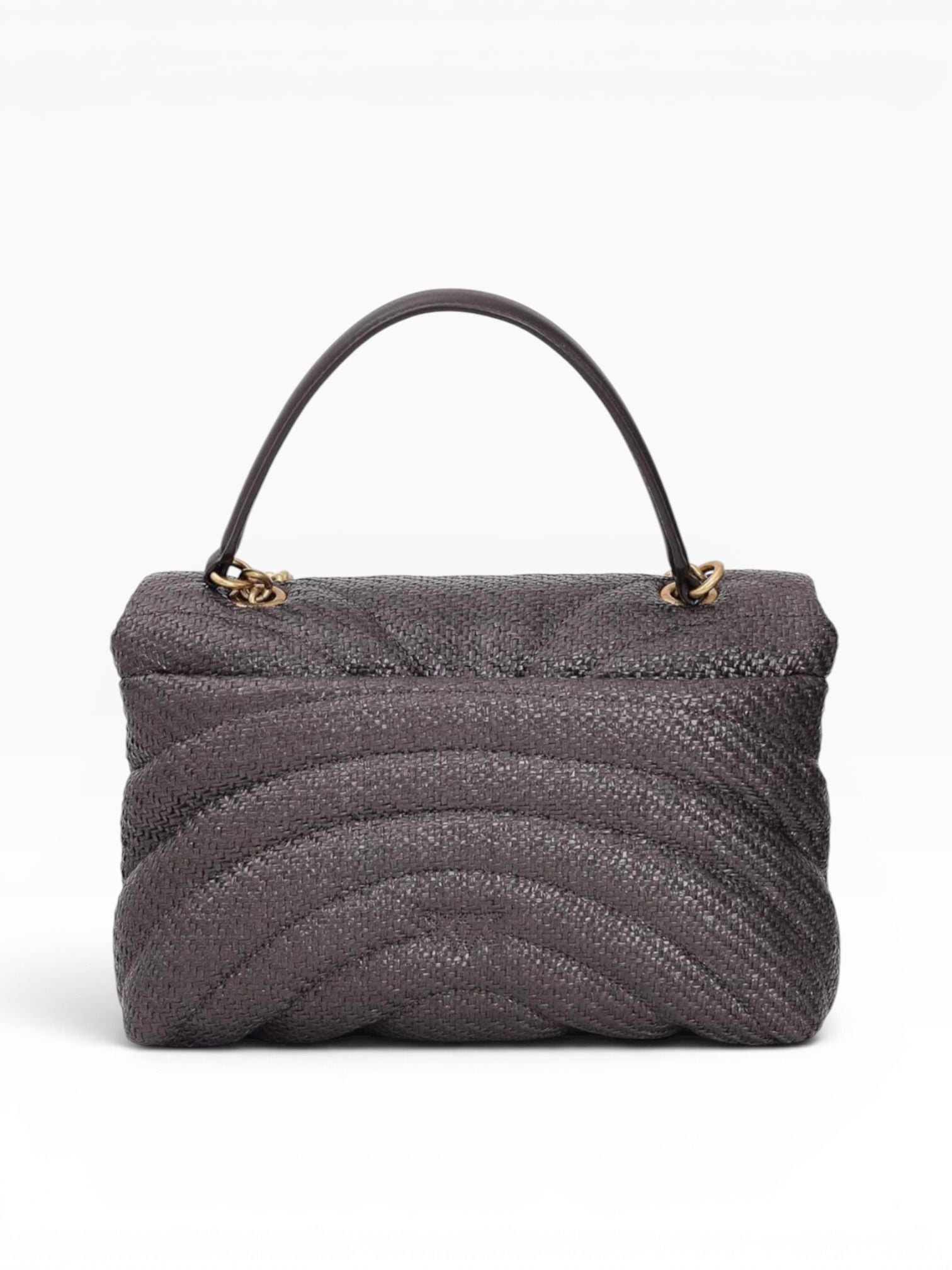 BORSA DONNA “PINKO ” LOVE PUFF CLASSIC RAFIA BUTTERFLY TESTA DI MORO