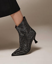 Stivaletti Donna “APEPAZZA" F3SUSAN01/DIA Sibilla Nero Strass