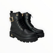 Stivaletti Anfibio Donna “PATRIZIA PEPE" PPJ966 Pelle Nero