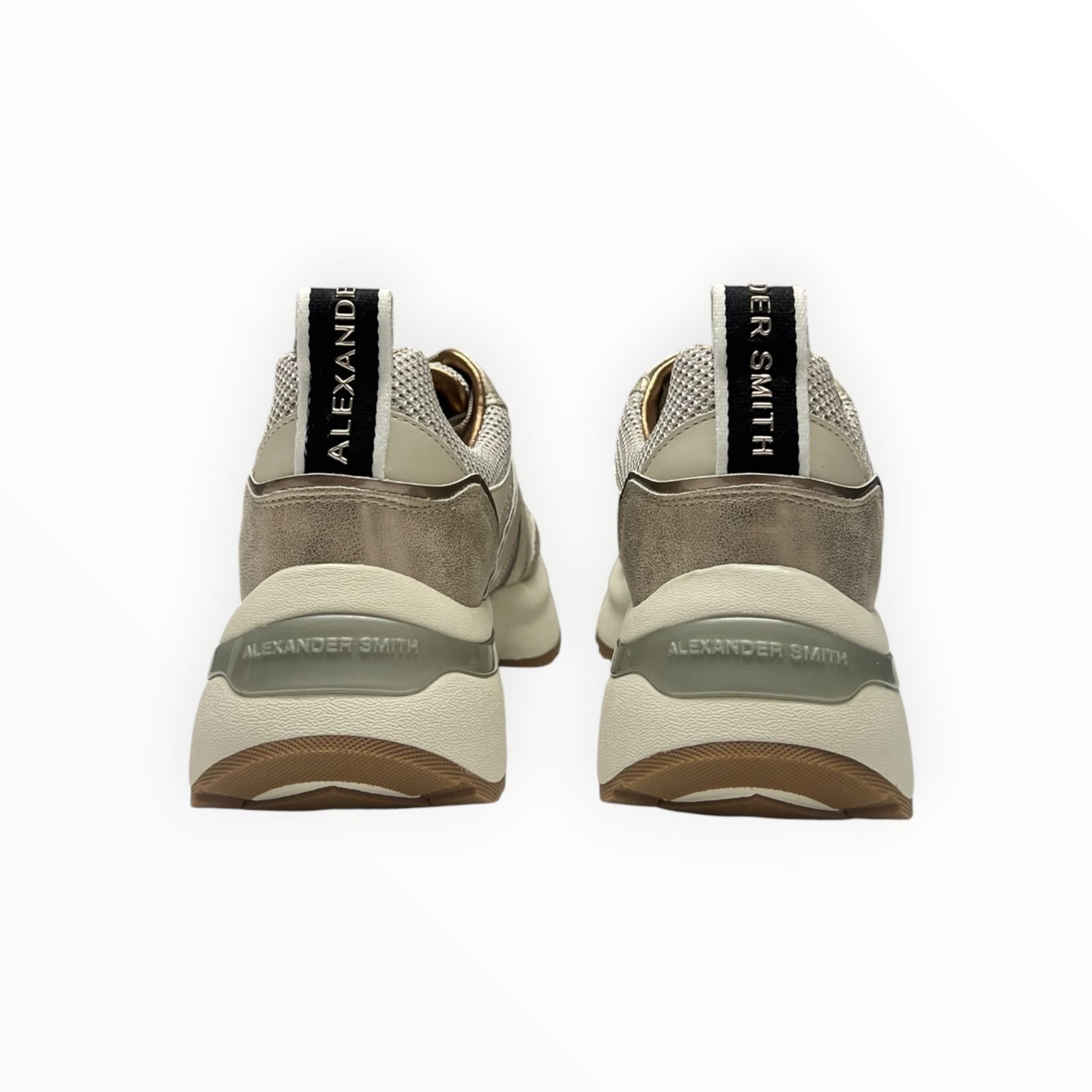 SNEAKERS DONNA “ALEXANDER SMITH” VICTORIA VIW 1142 DIG PELLE AVORIO/ORO METAL