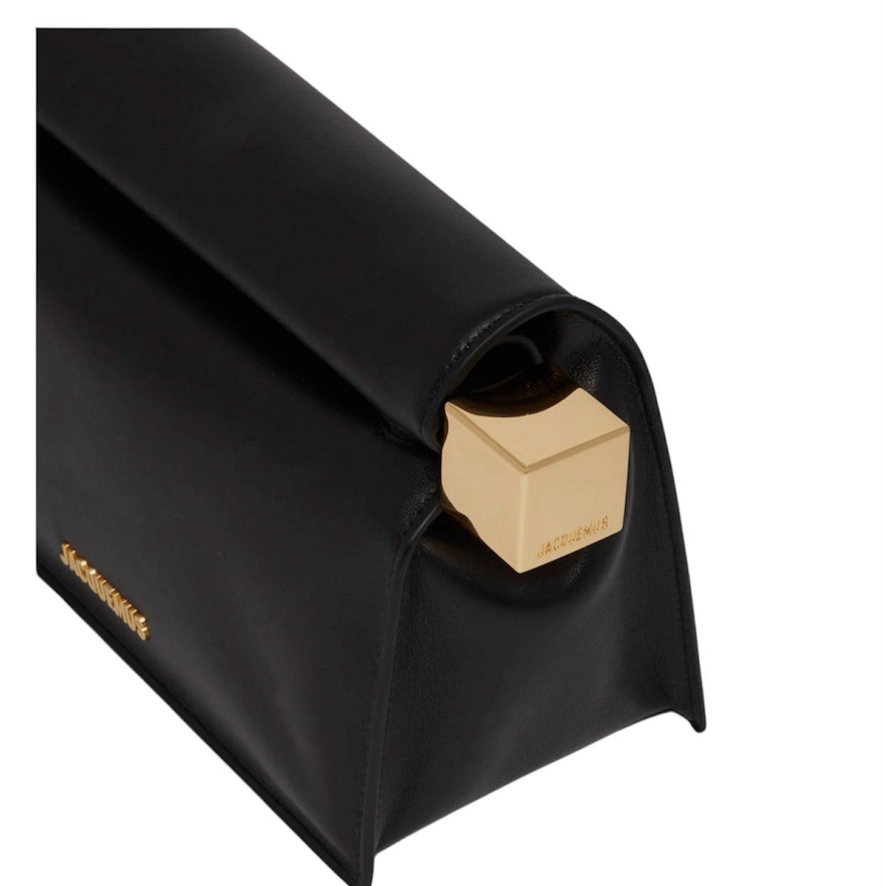 BORSA DONNA “JACQUEMUS” LA POCHETTE ROND CARRE' PRIMAVERA ESTATE 2025 NERO