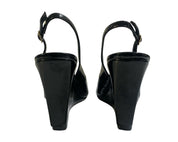 DèCOLLETTè CHANEL ZEPPA DONNA “MANUFACTURE D'ESSAI” MM70 VERNICE NERO