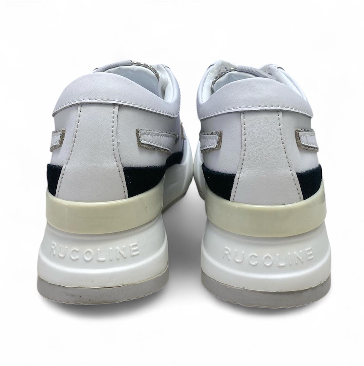 Sneakers Donna "RUCOLINE"  R-EVOLVE 4437 Soft Snake Bianco-Argento