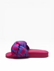 Sandali Ciabatte Donna "LOVE MOSCHINO" JA28272G0IIW065A Sabotd Pool 25 Foulard Lilla/Fuxia