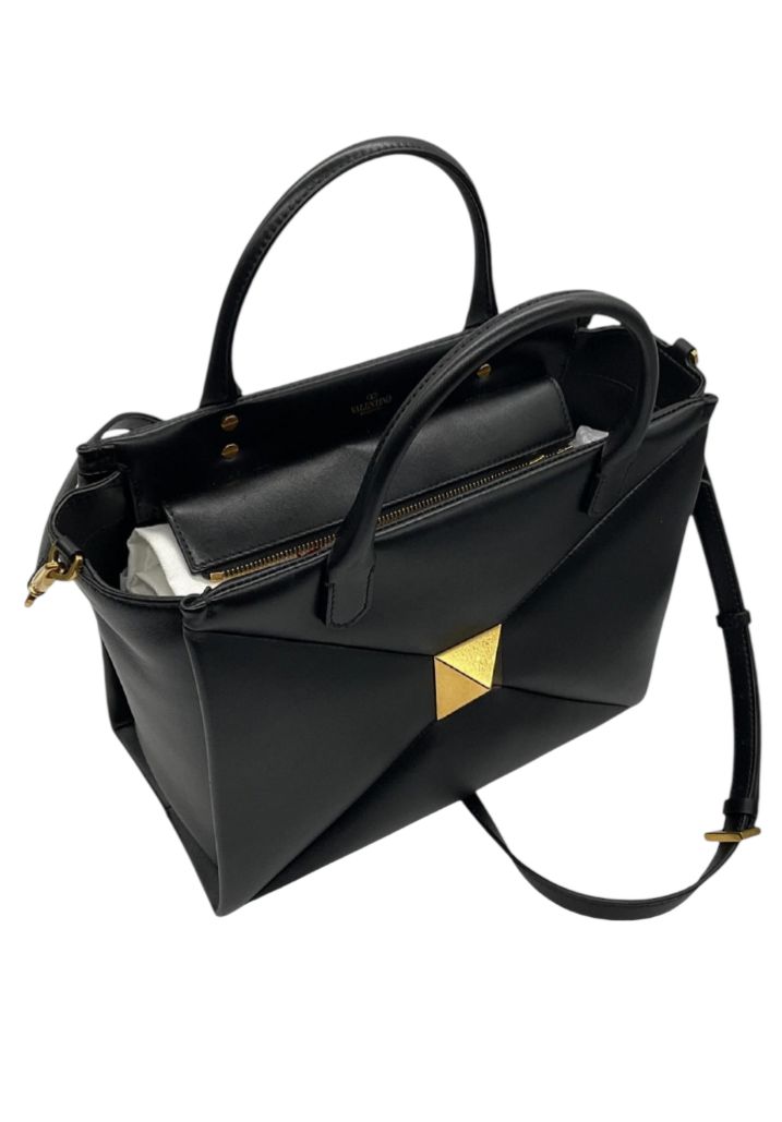Borsa "Donna "Valentino Garavani"Tote Bag In Pelle Nero