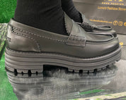 Mocassini  College Donna “GR8” MO 01  Autunno/Inverno 2024/2025 Vera pelle Nappa – Nero