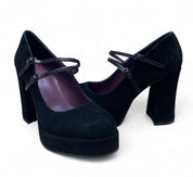 Décolleté Donna “APEPAZZA”  F3TWIGGY01/SUE Teresa Pelle Nero