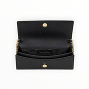 Borsa Donna “MICHAEL KORS” JET SET TRAVEL 35F5GTVC8L MD FLAP CLUTCH LEATHER NERO