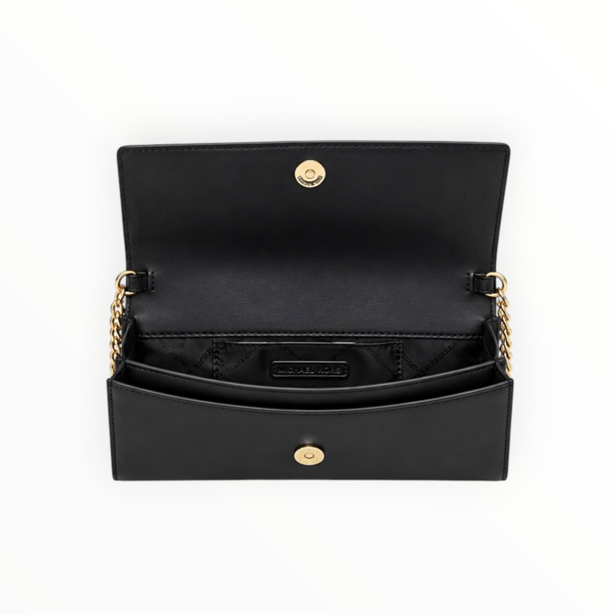 Borsa Donna “MICHAEL KORS” JET SET TRAVEL 35F5GTVC8L MD FLAP CLUTCH LEATHER NERO