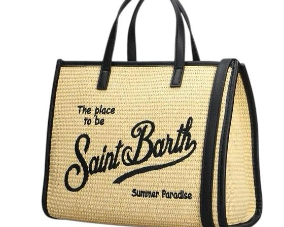 BORSA DONNA “MC2  SAINT BARTH” VIVIAN MID STRAW 1100 EFFETTO PAGLIA   PRIMAVERA ESTATE 2025  BEIGE