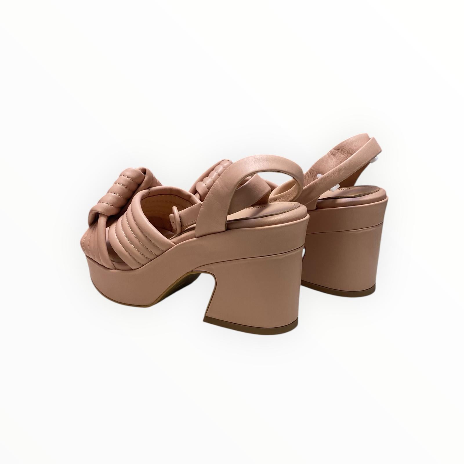 Sandali Tacco Zeppa Donna “BRUNO PREMI” BH2901X Nappa Rosa Phard