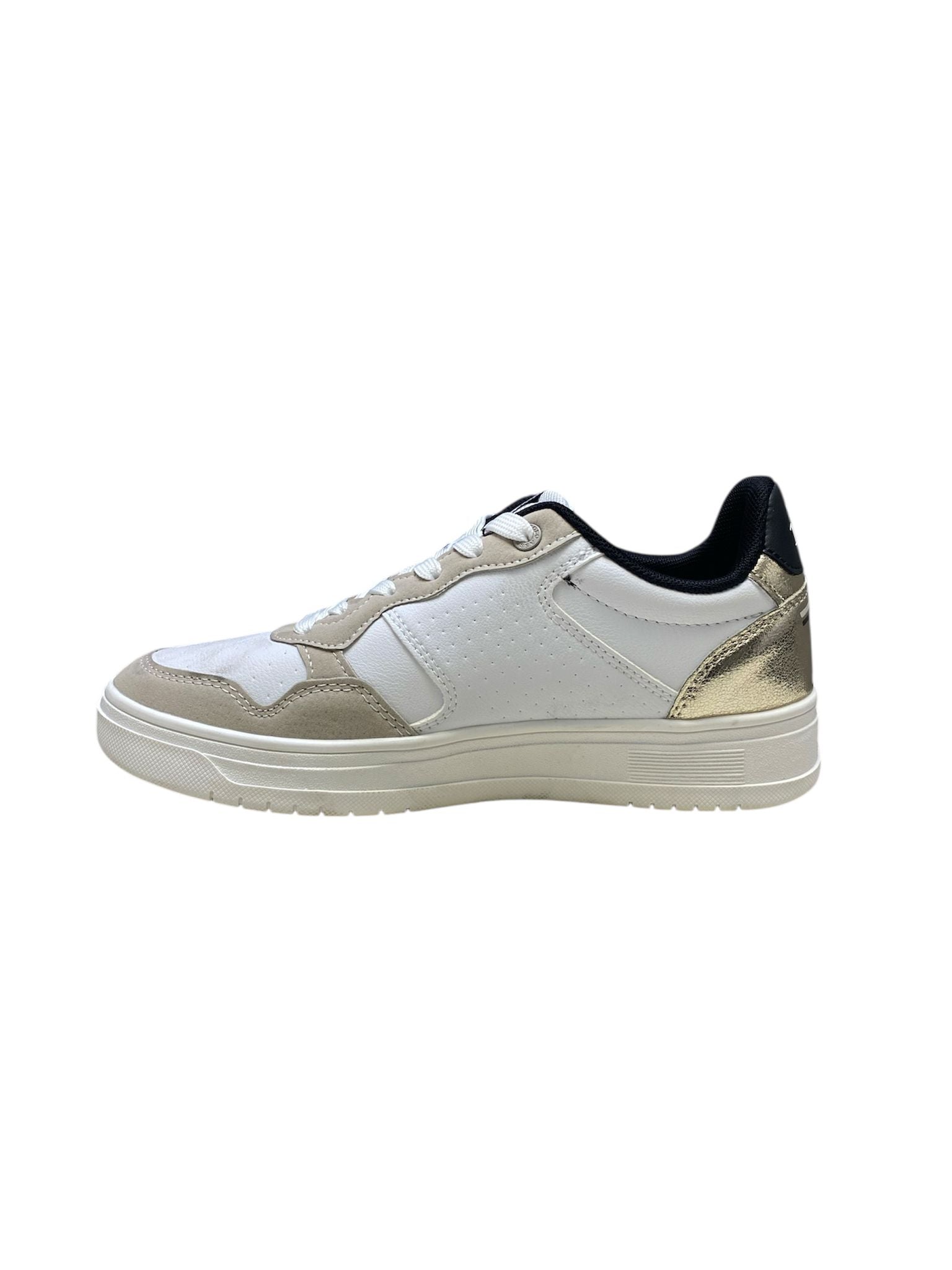 Sneakers Donna "U.S. POLO ASSN.” KOSMO002-WHI-GOL01 Bianco