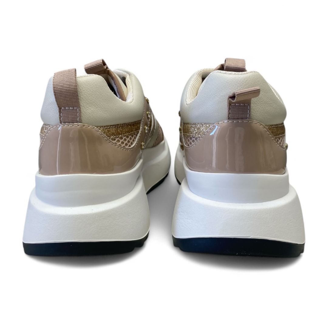 Sneakers Donna “APEPAZZA ” Costanza F3COZY07/LEM  Nude/Beige