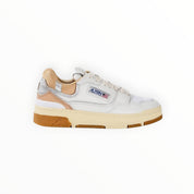 SNEAKERS DONNA “AUTRY” CLC ROLW MM23 PELLE BIANCO/BEIGE