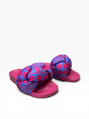 Sandali Ciabatte Donna "LOVE MOSCHINO" JA28272G0IIW065A Sabotd Pool 25 Foulard Lilla/Fuxia