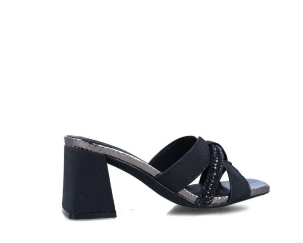 SANDALI DONNA “MENBUR” 25184  PRIMAVERA/ESTATE 2025 NERO